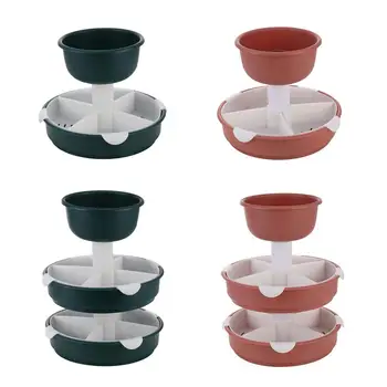 

Multi-layer Food Drain Basket Wear-resistant and Durable Quick Draining 360-degree Free Rotation Fruit Vegetable Storage Basket