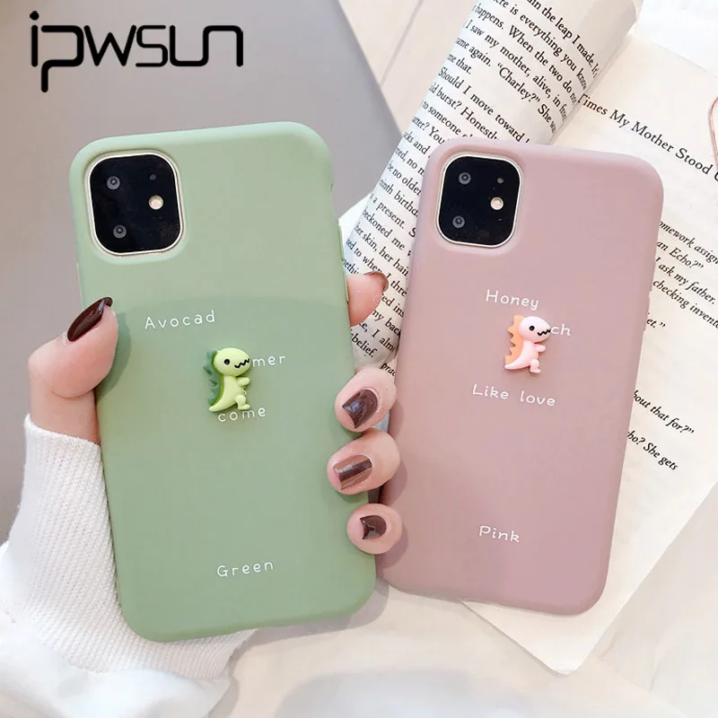 Силиконовый чехол iPWSOO для iPhone 11 X XS XR Pro Max 7 8 6 6s Plus|Бамперы| |