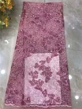 

Excellent French net lace African lady tulle apparel fabric for sewing PDN891(5yards/lot)