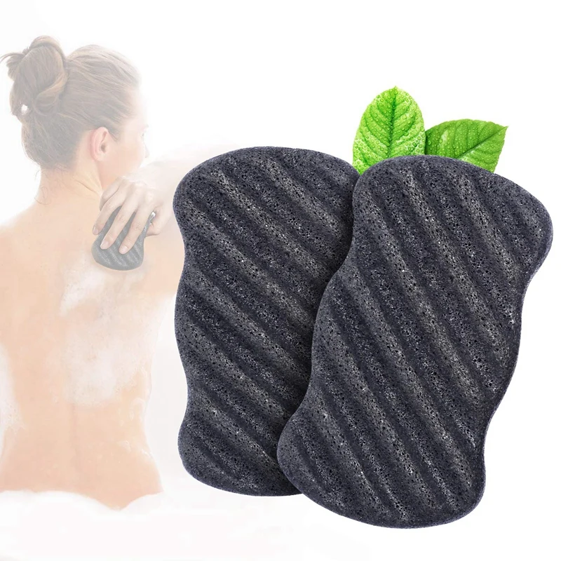 Набор губок Konjac с активированным бамбуковым углем губка для тела и лица глубокое