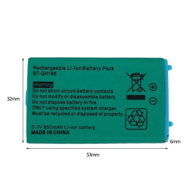 3,7 в 850 мАч перезаряжаемая батарея для nintendo для систем Game Boy Advance SP с отверткой литиевая батарея для nintendo GBA