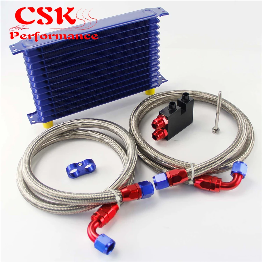 13 Row 262mm AN10 Trust Oil Cooler kit Fits For BMW N54 Twin Turbo 135i