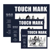 

TOUCHMARK A3/A4/A5 Marker Pad 30 Sheets Professional No Penetration Paper Drawing Album Colored Pencil Sketchbook For Student