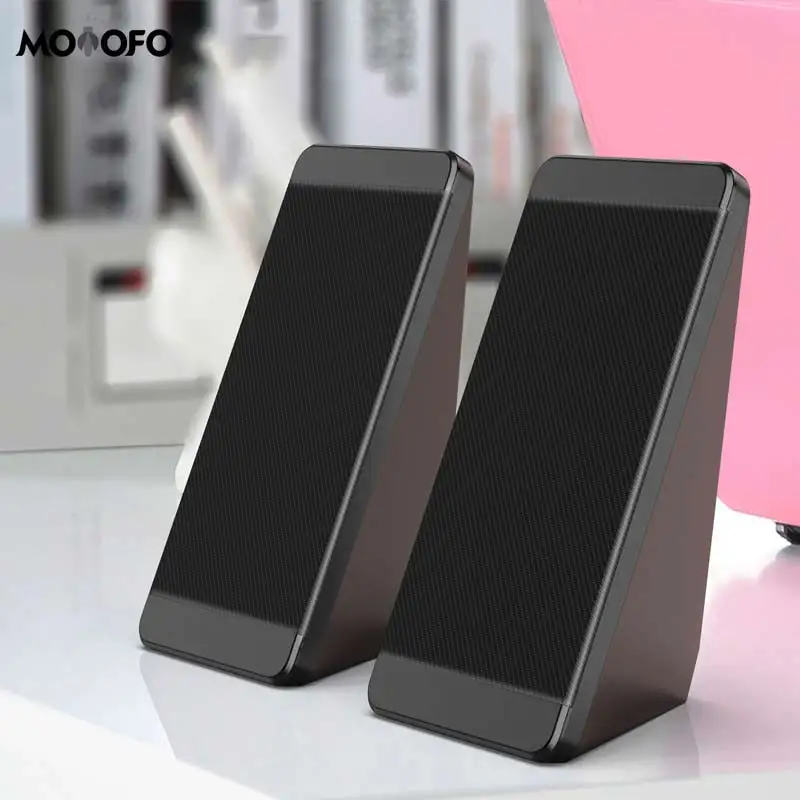 USB Проводная Компьютерные колонки 2 шт. PC Угол возвышения рога для - Цена: 