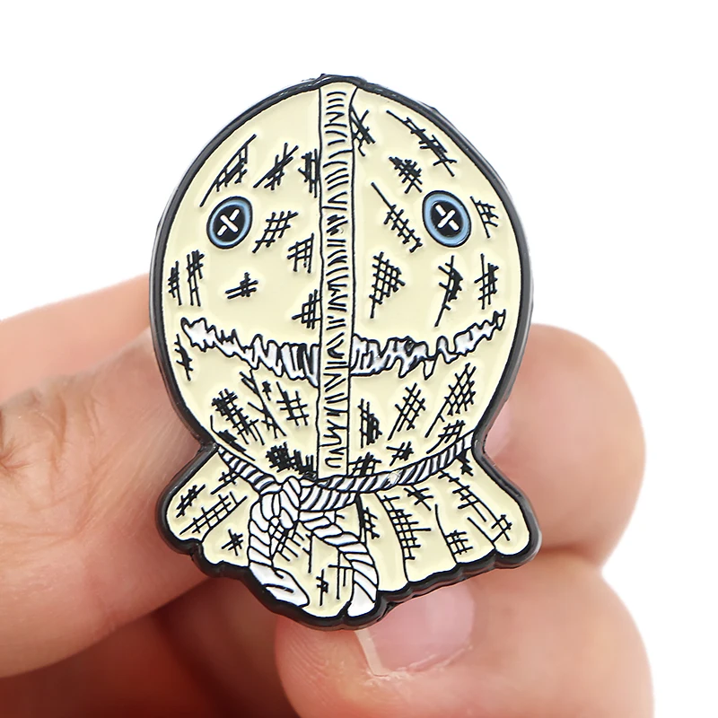 K1059 Hellraiser Trick 'R Treat Хэллоуин ужас убийца металлические эмалированные булавки и броши для женщин и мужчин нагрудные значки детские подарки