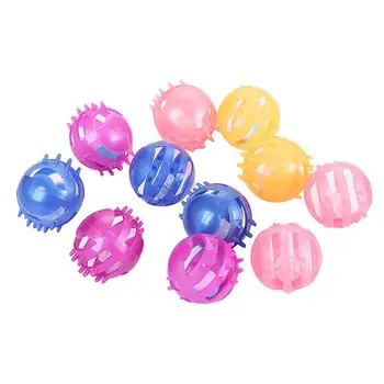

6PCS Ball Cat Toy Funny Colorful Cat Ball Bell Interactive Pet Kitten Scratch Plastic Ball Training Toys Pet Supplies Gatos