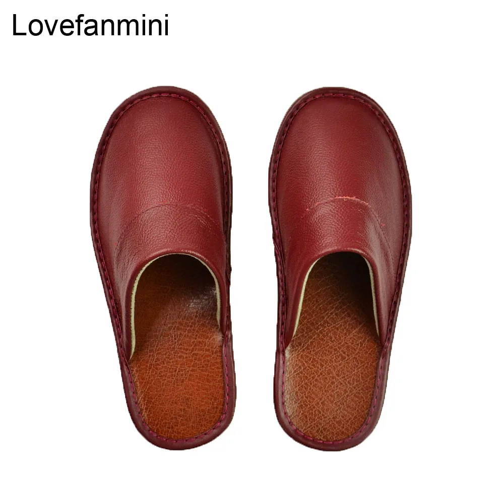 Ceny Prawdziwa krowa skórzane kapcie para kryty antypoślizgowe mężczyźni kobiety domu mody na co dzień pojedyncze buty pcv miękkie podeszwy wiosna lato 518