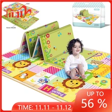 Alfombra plegable para juegos de bebés, tapete para habitación de niños, superficie de actividades, juguetes educativos