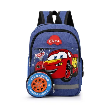 

Disney kindergarten lovely backpack+purse coin boy bag Spiderman children boy bookbag for school mini backpack