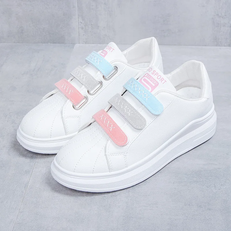 Женские кроссовки из ПУ кожи низкие повседневные лоферы мягкая подошва удобная