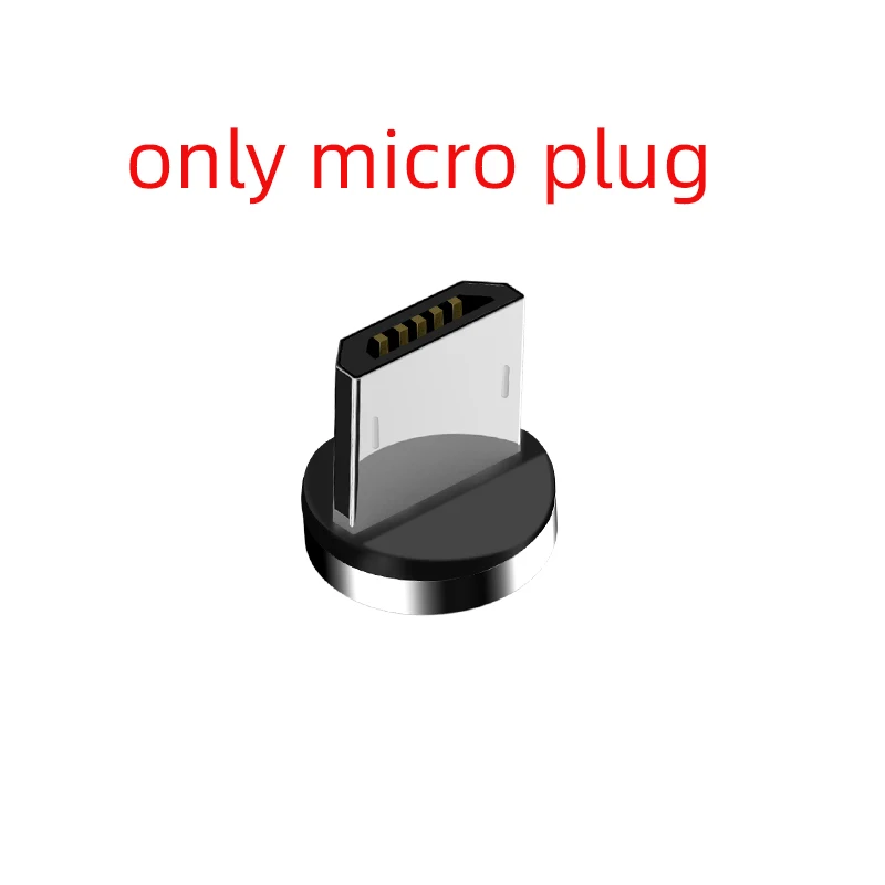 micro plug Swalle Магнитный кабель Micro usb type C Быстрая зарядка Microusb type-C cabo Зарядное устройство usb для iphone/Android usb кабель - Цвет: micro plug