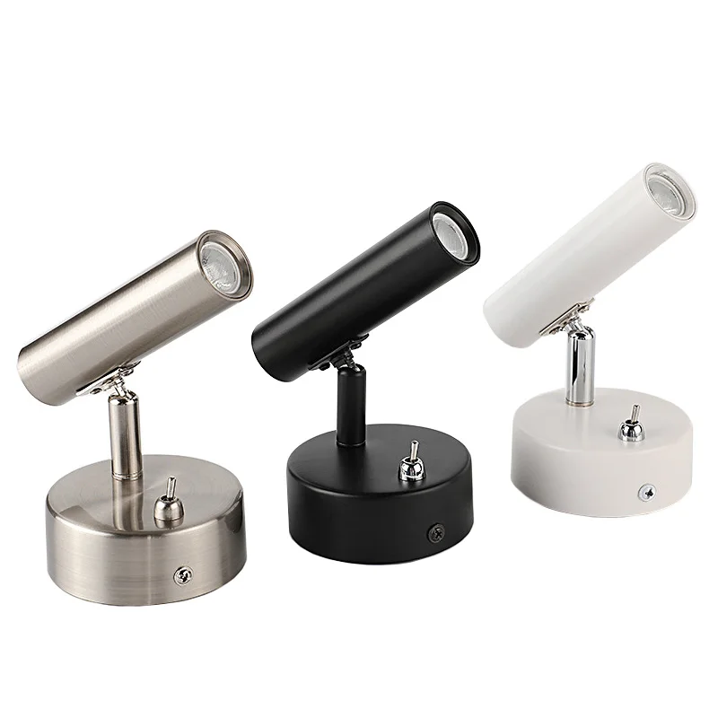 

Indoor 3W LED COB Wall Reading Light Fixture Bedside Lamp On/Off Switch Bedroom