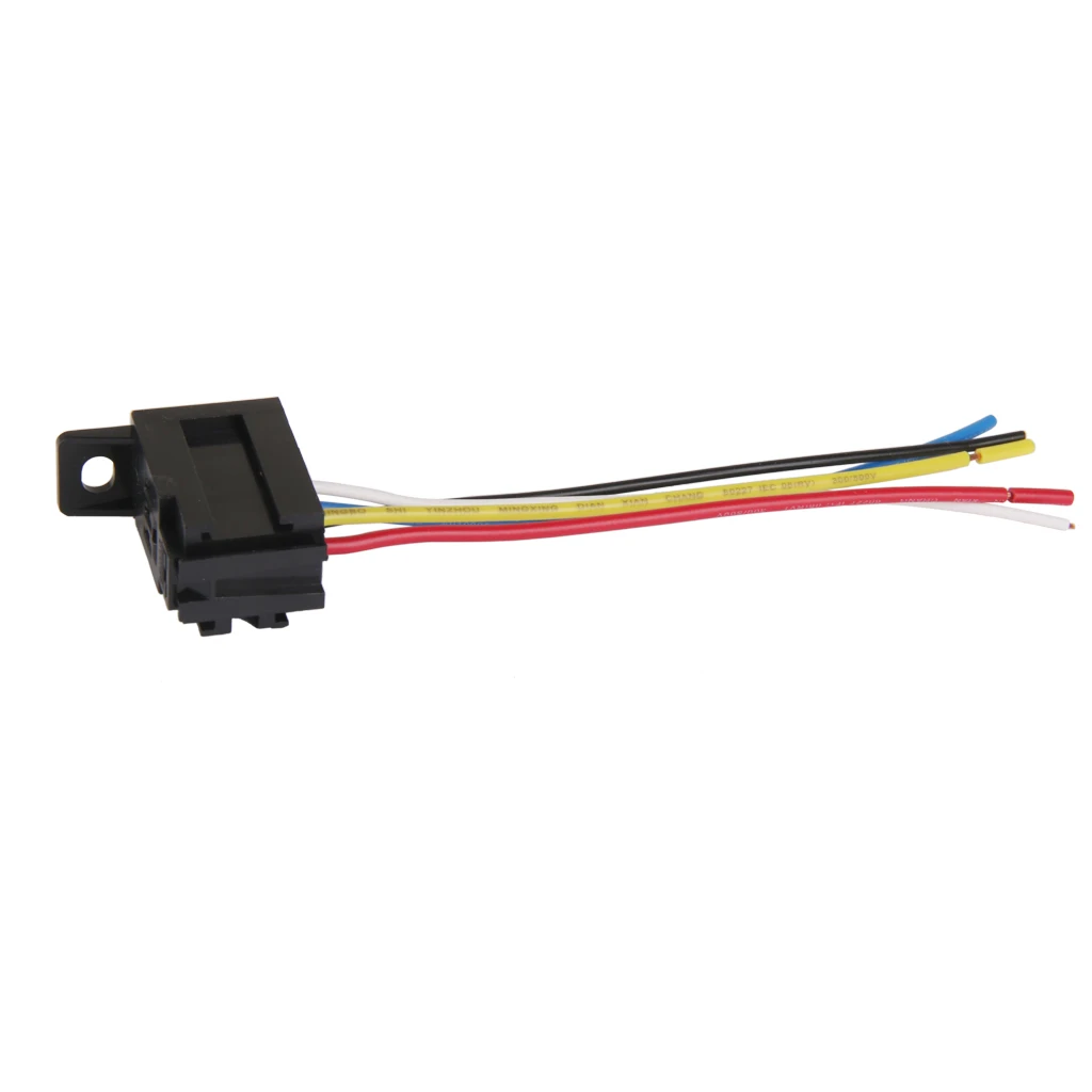Auto Car 12V 20A/30A 5Pin Device 5P Install Relay Amp Harness Socket Wires