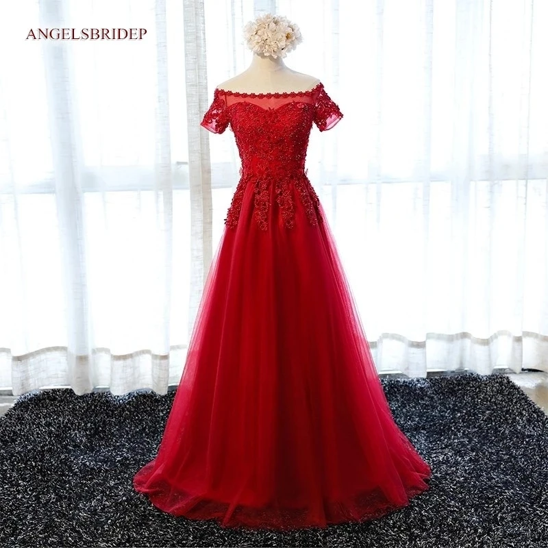 

С элегантными короткими рукавами длинные Вечеринка платья с длинными рукавами и аппликацией из бисера женские Vestidos De Formatura Выпускные платья Лидер продаж