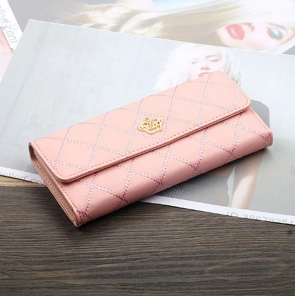 2pink Женский кошелек, сумка для мобильного телефона, фирменный дизайн, Женский кошелек из искусственной кожи, длинные женские кошельки и кошельки, женский тонкий держатель для карт, кошелек - Цвет: 2pink