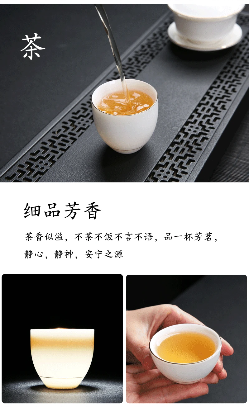 Jauhmui Tasse à Thé Gaiwan en Porcelaine éMailléE,Tasse De Thé Chinoise