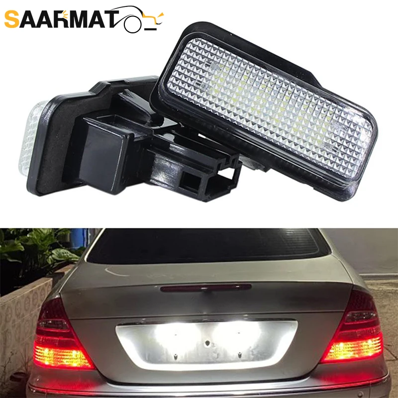 Produktbild von Mercedes W211 NSLUMO LED Kennzeichenleuchte Für Mercedes W203 W211 - Weiß, 6000K NSLUMO Mercedes Leuchte