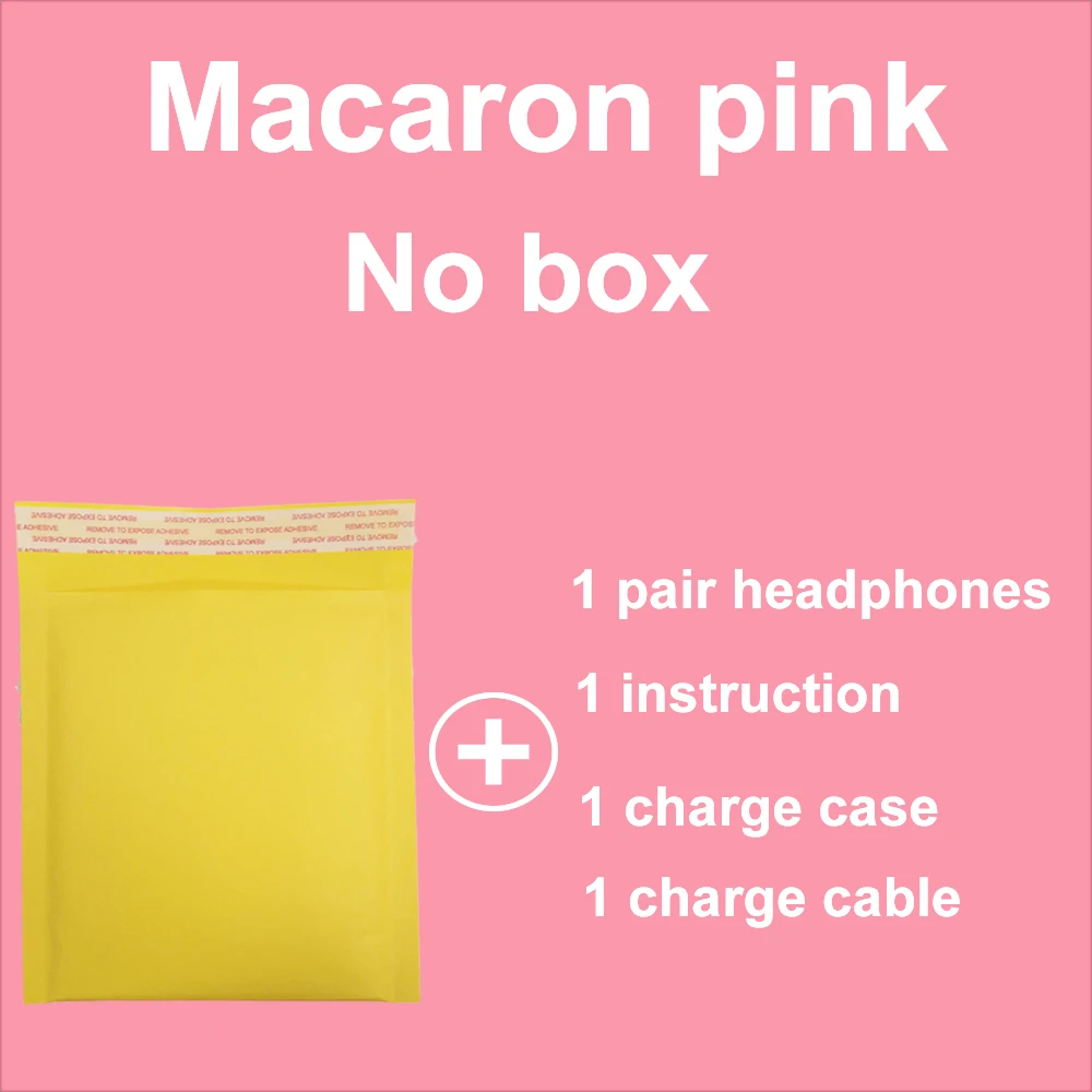 Macaron i12 TWS для дропшиппинг - Цвет: i12D Pink no box