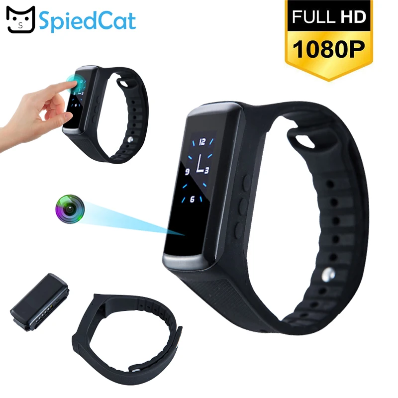 Смарт HD 1080P Мини Bluetooth Спорт на открытом воздухе браслет с фотографией секретная