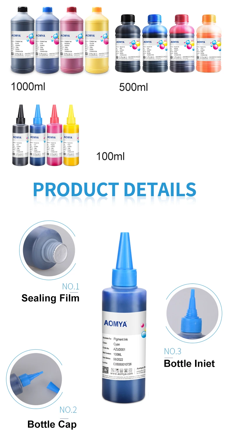 modelos, à prova d'água, cores vivas, tinta de impressão bk c m y