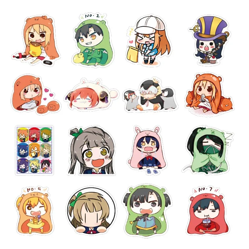 50 шт. Himouto Умару-тян наклейки для багажа ноутбука мотоцикла скейтборда велосипеда игрушка