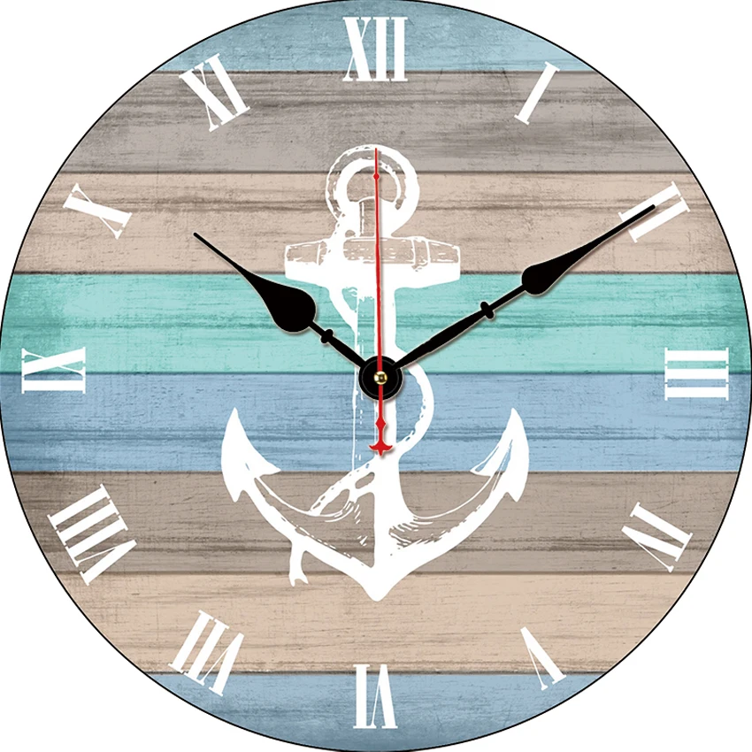 Anchor Nautical Wall Clock Wall Clock Nautical Motive Nautical