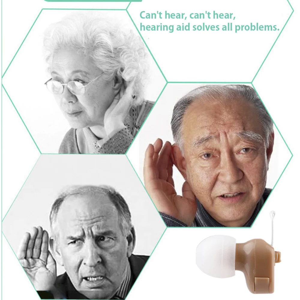 Digital Hearing Aid Volume Control Microphone Extraction Cord Ear Invisible Sound Amplifier Ear Plug Aids headphone amplifier