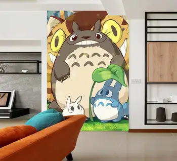 

[Self-Adhesive] 3D Murals For My Neighbor Totoro 842 Japan Anime Wall Paper mural Wall Print Decal Wall Murals Belly