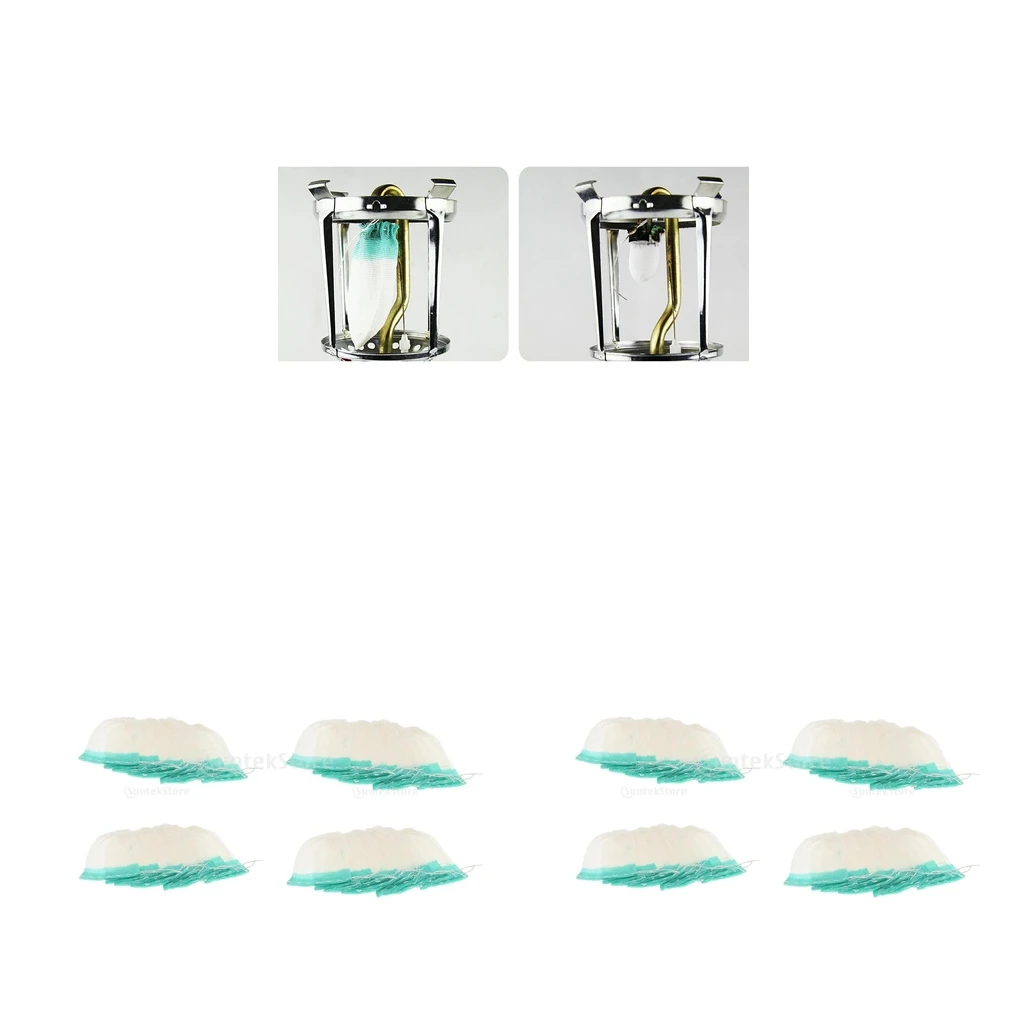 80 Pieces Outdoor Hiking Gas Lamp Mantles Non-radiative Net Mesh Cover