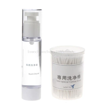 

1Set 50ML Detergent Cleaning Liquid and 200PCS Cotton Swab for IQOS Electronic Cigarette Accessories O18 19 Dropship