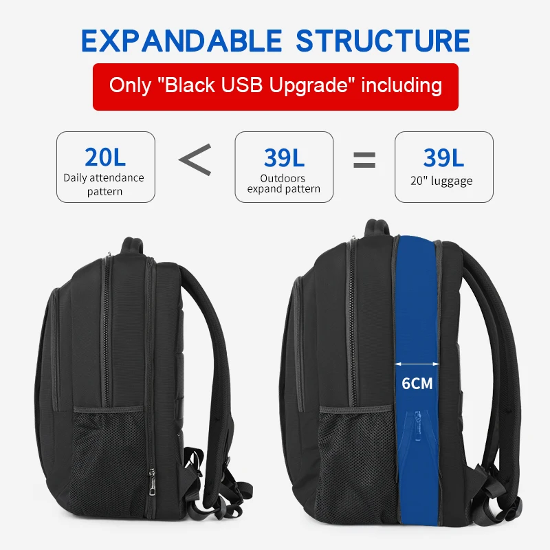Men's 15.6 Inch Anti Theft Laptop Backpack-3