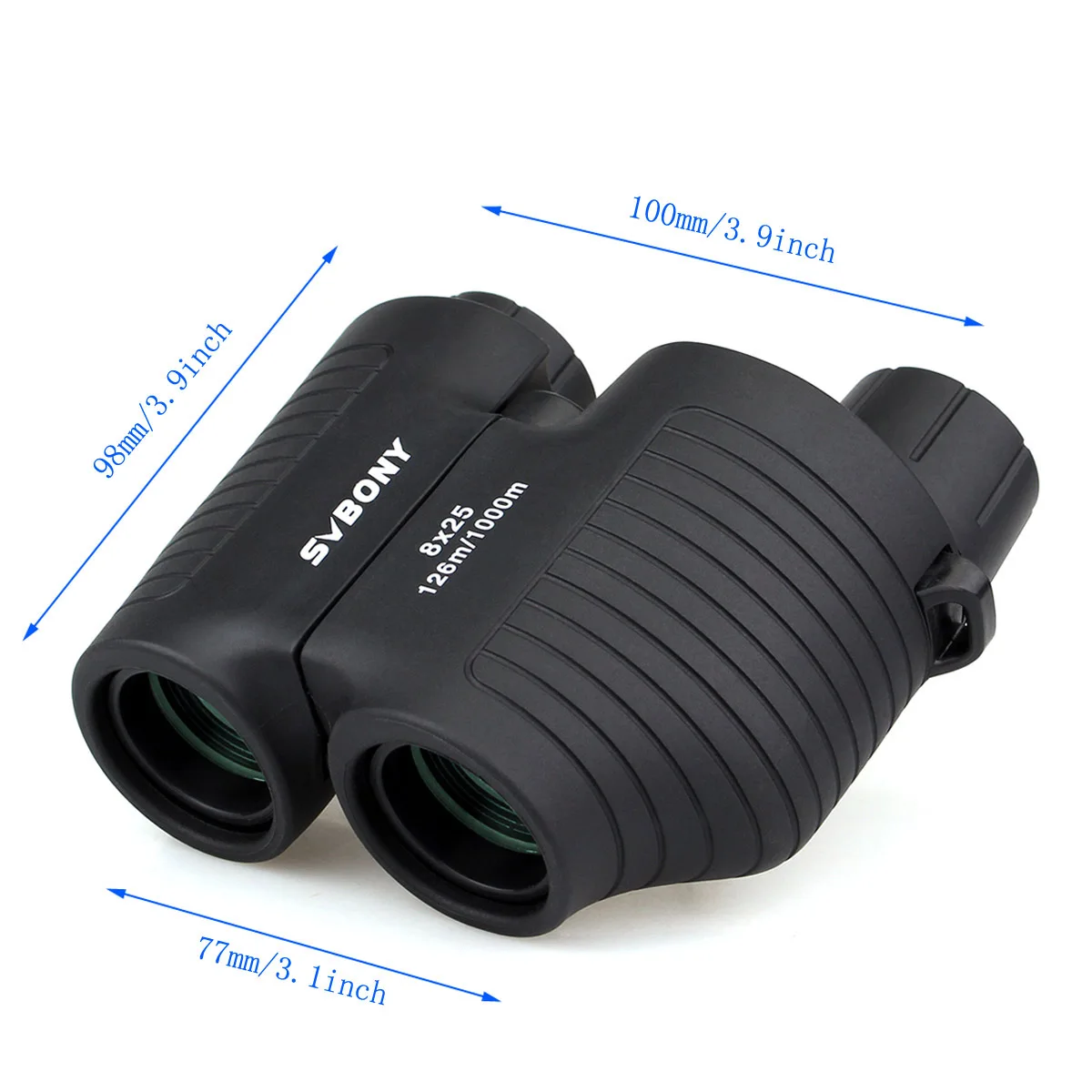 Svbony Compact 8x25mm фиксированный-FocusPorro призматический бинокль черный