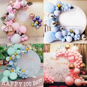 

Macaron Metallic Balloon Chain Set Happy Birthday Balloon Arch 1st Birthday Party Decor Kids Oh Baby shower Wedding Baloon