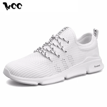 

Men Sock Sneakers Breathable Mesh Casual Shoes Soft Light Designer Style Solid Anti-skid Wear Resistant Adult Male Tenis Shoes