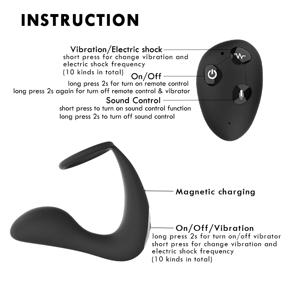 Massageador de Próstata Electric Shock Prostate Massager