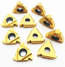 

10PCS 16ER AG60 Insert Lathe Threading Tool Indexable Carbide Lathe Tool for Threading Turning Holder