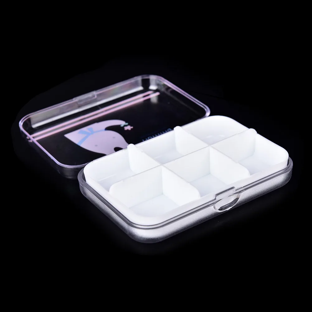 JETTING 1PC Mini Pocket Pill Cases Box Cute Plastic Pill Box Medicine Case For Healthy Care Empty Drugs Box with Child 2 Styles