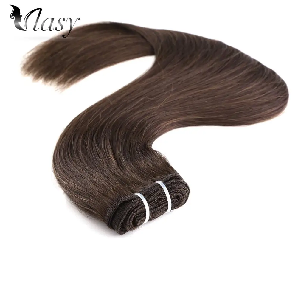 Vlasy Hair Weave Bundles Straight Machine Made Remy 100% Human Hair Weft Extensions 20'' 24'' 100g/pc