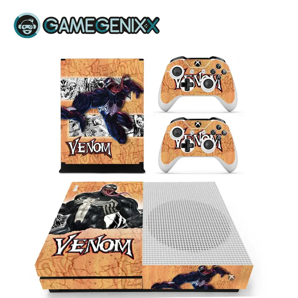 Защитная Наклейка на кожу GAMEGENIXX для Xbox One Slim Console и 2 контроллера-Venom