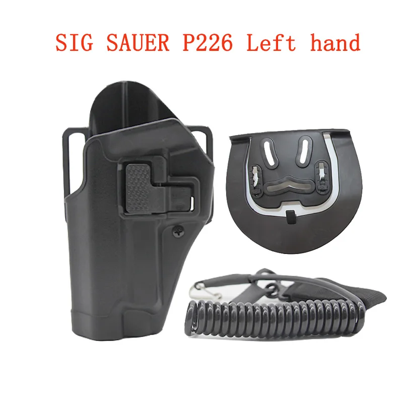 

CQC P226 Left Hand Holster Gun case Pistol Airsoft For SIG SAUER P226 P228 P229 Holster Belt Waist with Gun sling Tactical