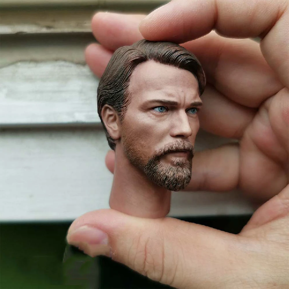 1/6 Obi Wan Kenobi man Head Sculpt  Model F 12" Action Figure Body Toys Dolls