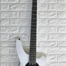 Электрическая бас гитара M Bongo металлическая белая 5 струн HH активные звукосниматели активная Электроника, индивидуальные, paypal доступны! Bs-12