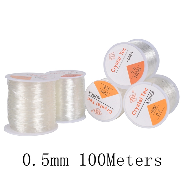Plastic Crystal DIY Beading Stretch Cords Elastic Line Jewelry Making Supplies String Bracelet Thread String Thread