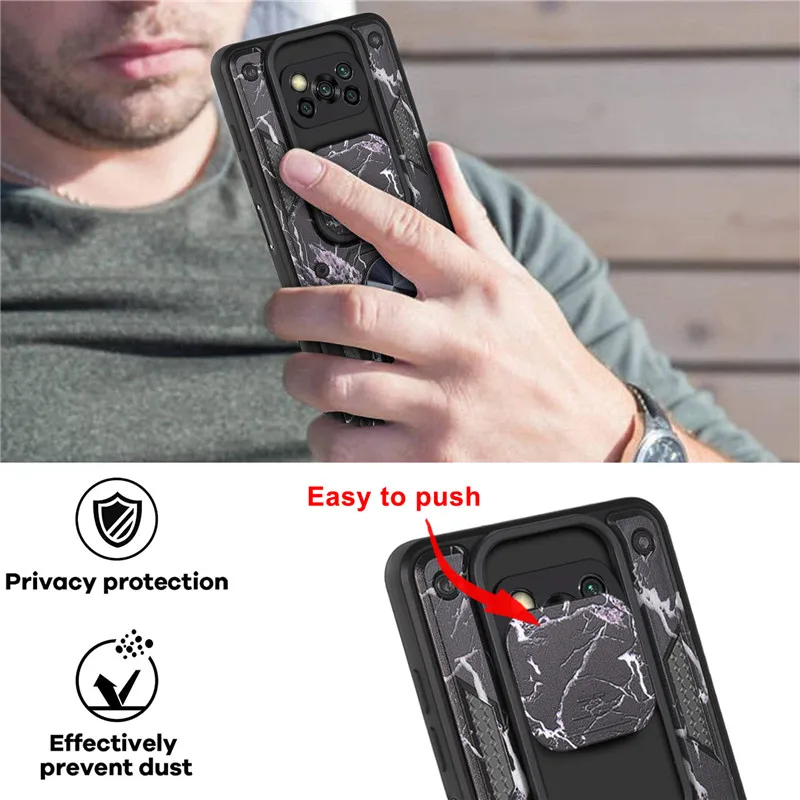 For Xiaomi Pocophone Poco X3 NFC Case Camouflage Magnetic Car Holder Ring Shockproof Armor Phone Case for Poco X3 Pro Back Cover moto g stylus 5g case