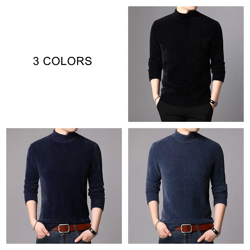 COODRONY Brand Thick Warm Turtleneck Sweaters Winter Sweater Men Casual Pull Homme Soft Cotton Fleece Pullover Men Jersey 91127