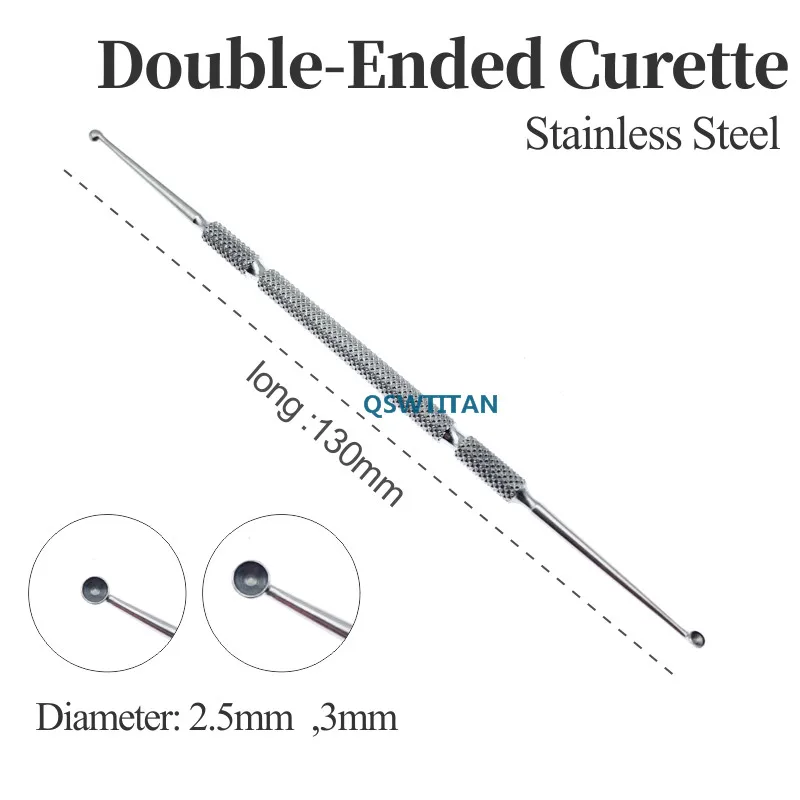 Titanium/Stainless Steel Forceps Chalazion Curette Micro ophthalmic Eye Surgical Instrument