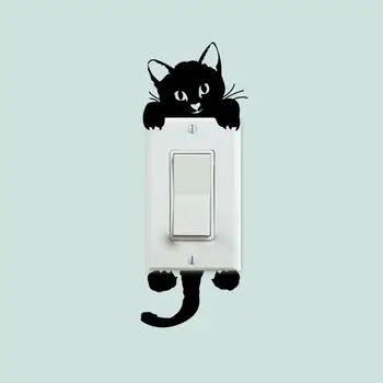 

Cute Animals Light Switch Wall Stickers Remoable Wall Sticker DIY Home Decoration Decals PVC Stwich Sticker