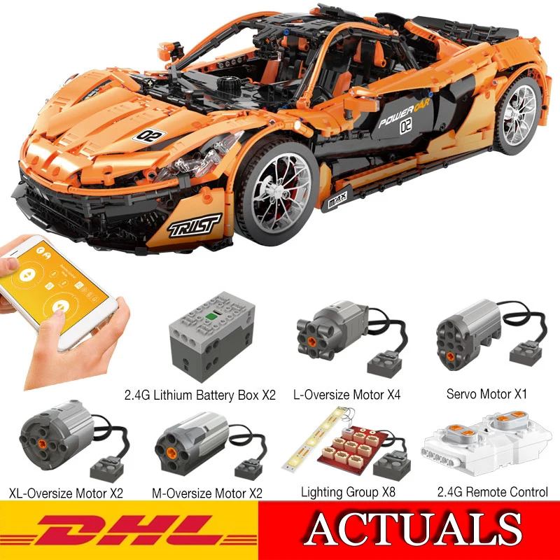 

New 3431Pcs Technic Series RC electric remote control P1 racing 1:8 Model Building Kit Blocks Bricks Educational Children Toys