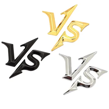 

10Pcs VS 3D Car Stickers Metal VS Car Stickers Badge Decoration Stickers Universal For Most Cars