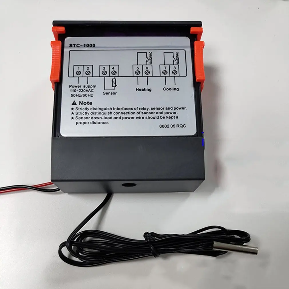 Stc-1000 220V цифровой холодильник светодиодный дисплей термостат регулятор